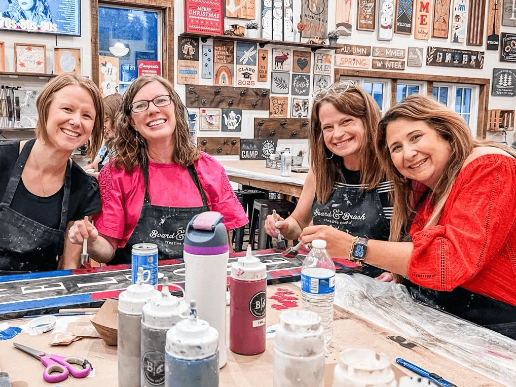 Board & Brush 80s Musical Bingo & Boards! DIY Time Crunch Mini Workshop