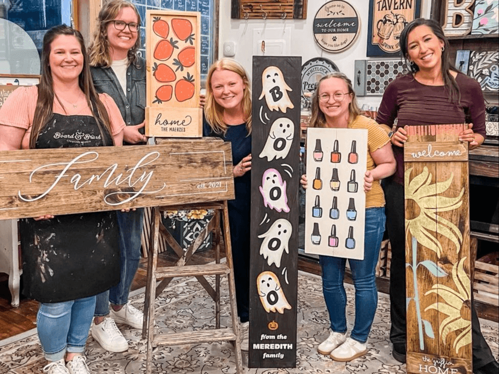 Board & Brush Friday Night Pick Your Project Workshops