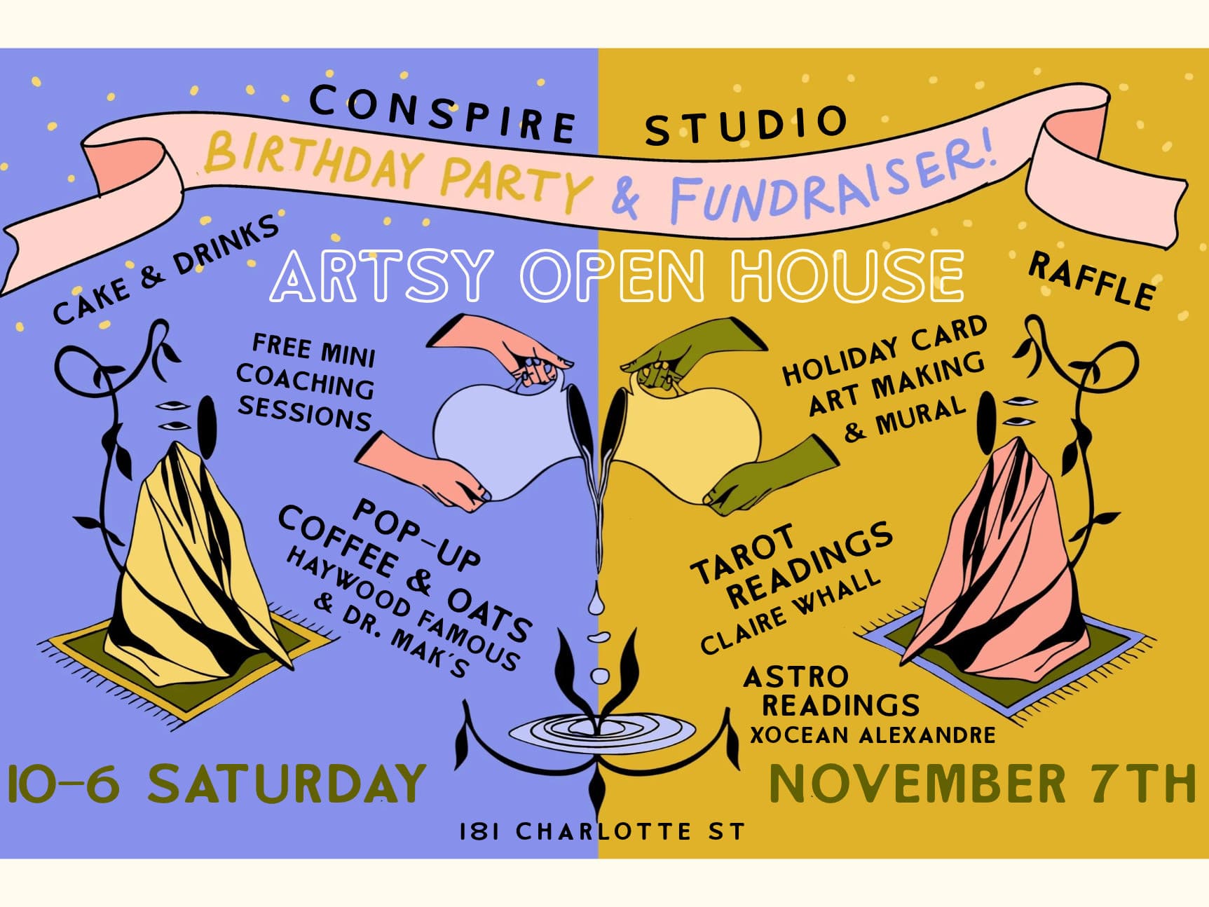 Conspire Studio's Artsy Open House Bday & Fundraiser