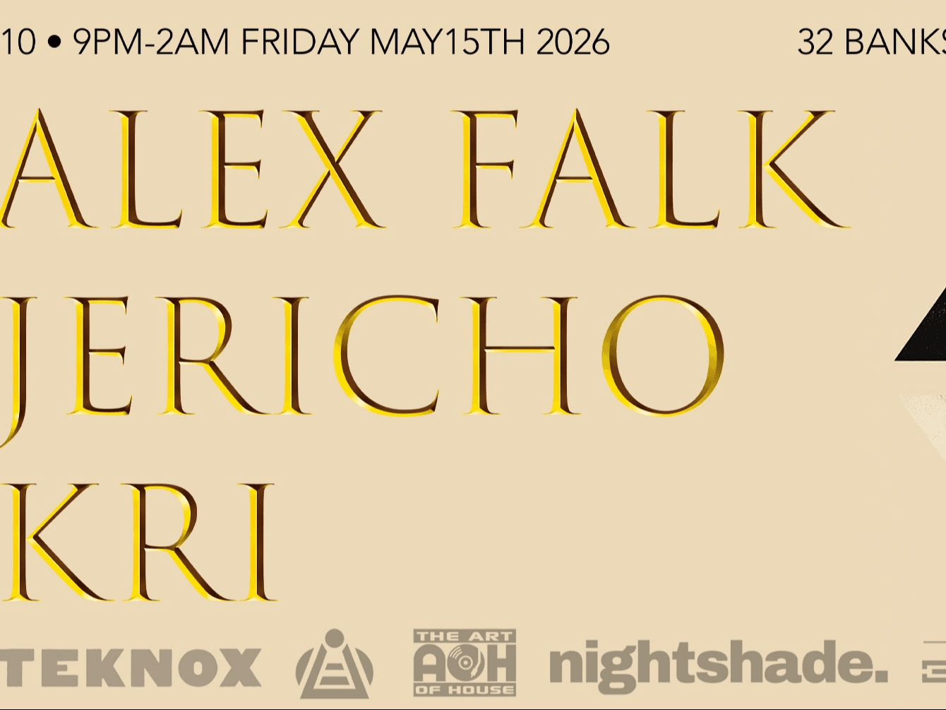 The Art of House: Alex Falk, Jericho & Kri at Nightshade