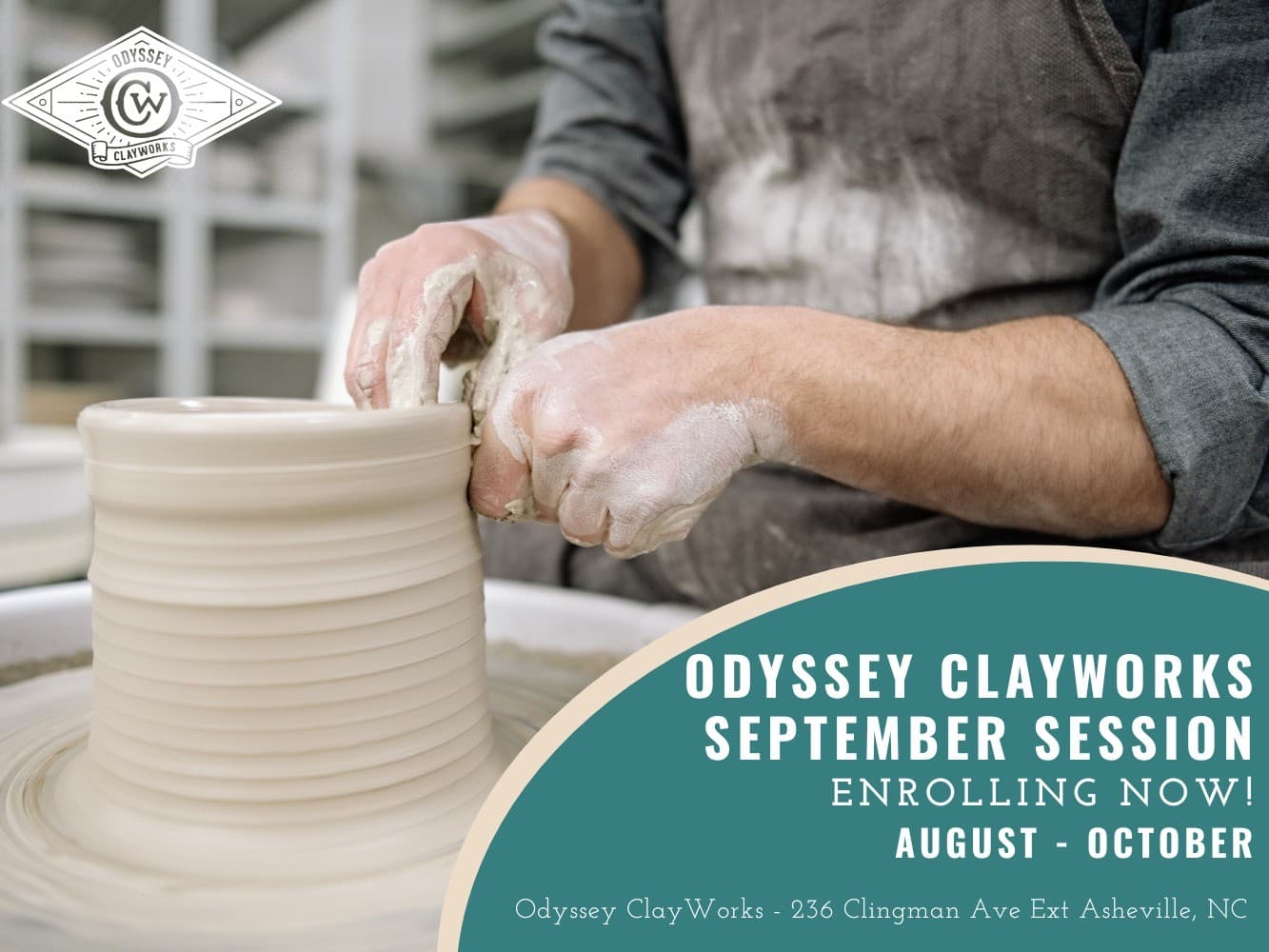 September Session Classes at Odyssey ClayWorks