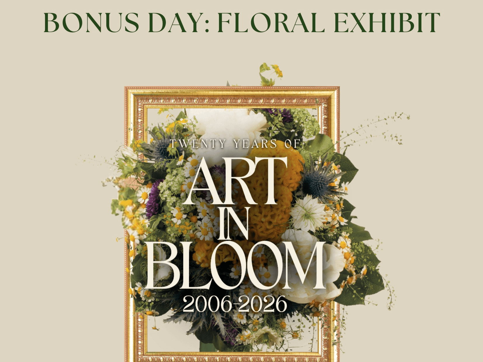 Art in Bloom: Bonus Day Floral Exhibit Tour