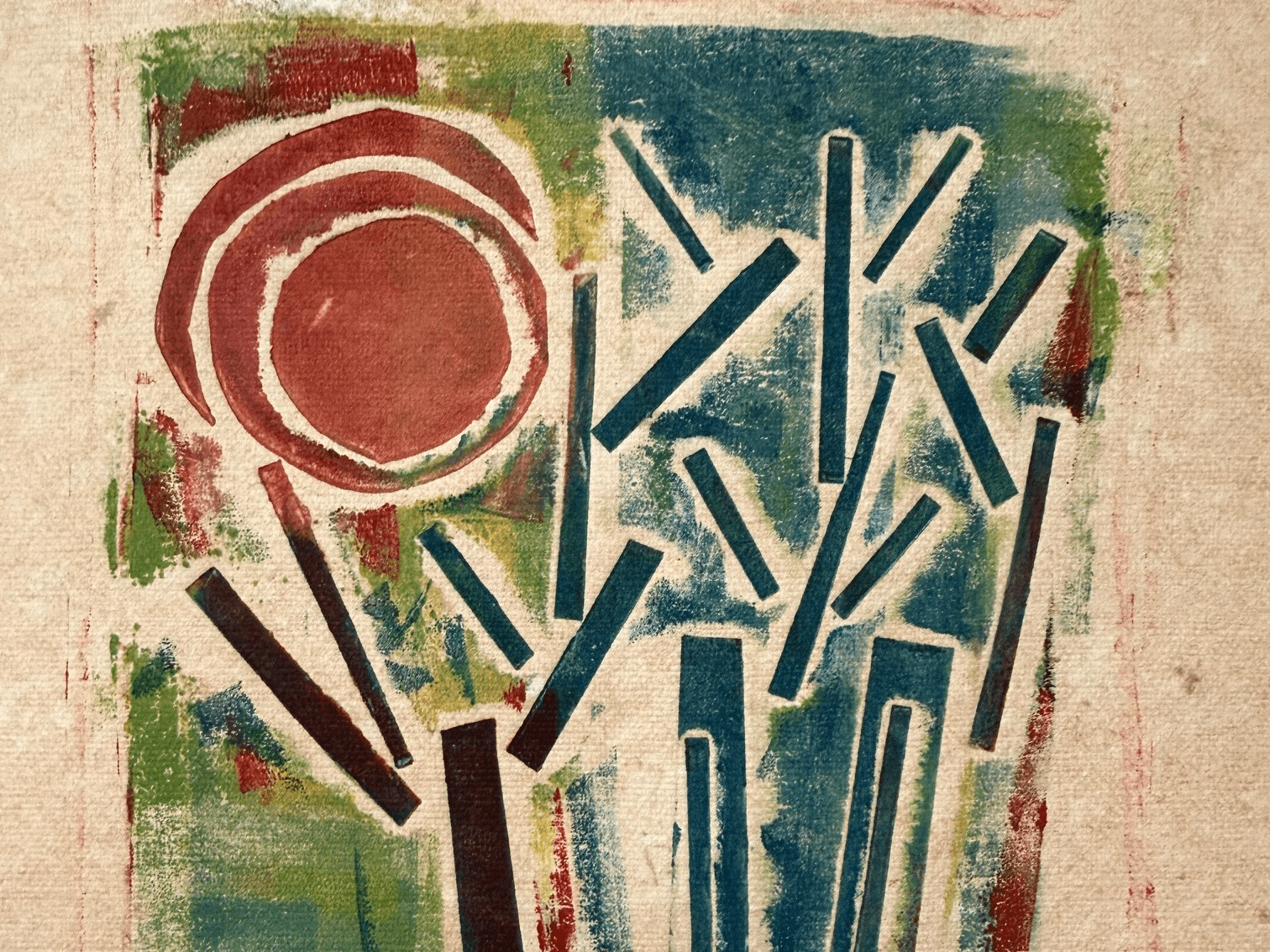 Collagraphic Monotype Printing art class with Heidi Drost