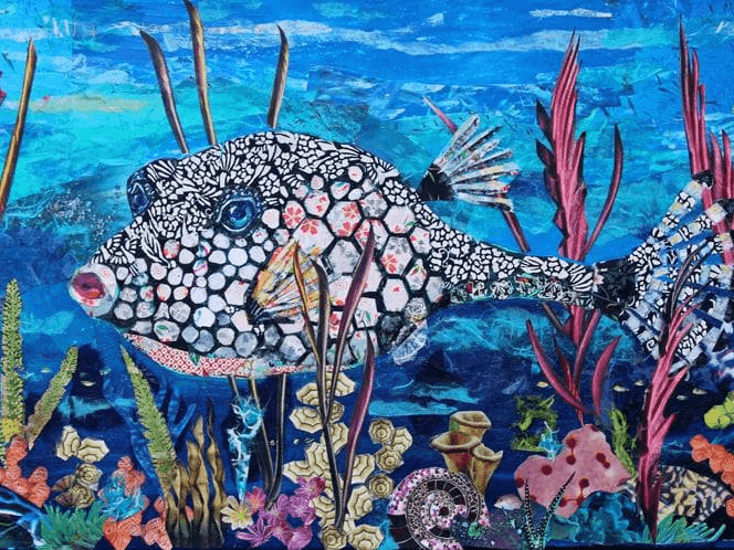 Coral Reef/Undersea Collage Class w/ Li Newton
