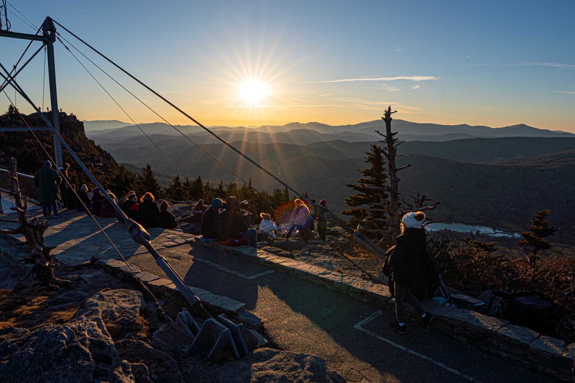 Sunrise at the Swinging Bridge