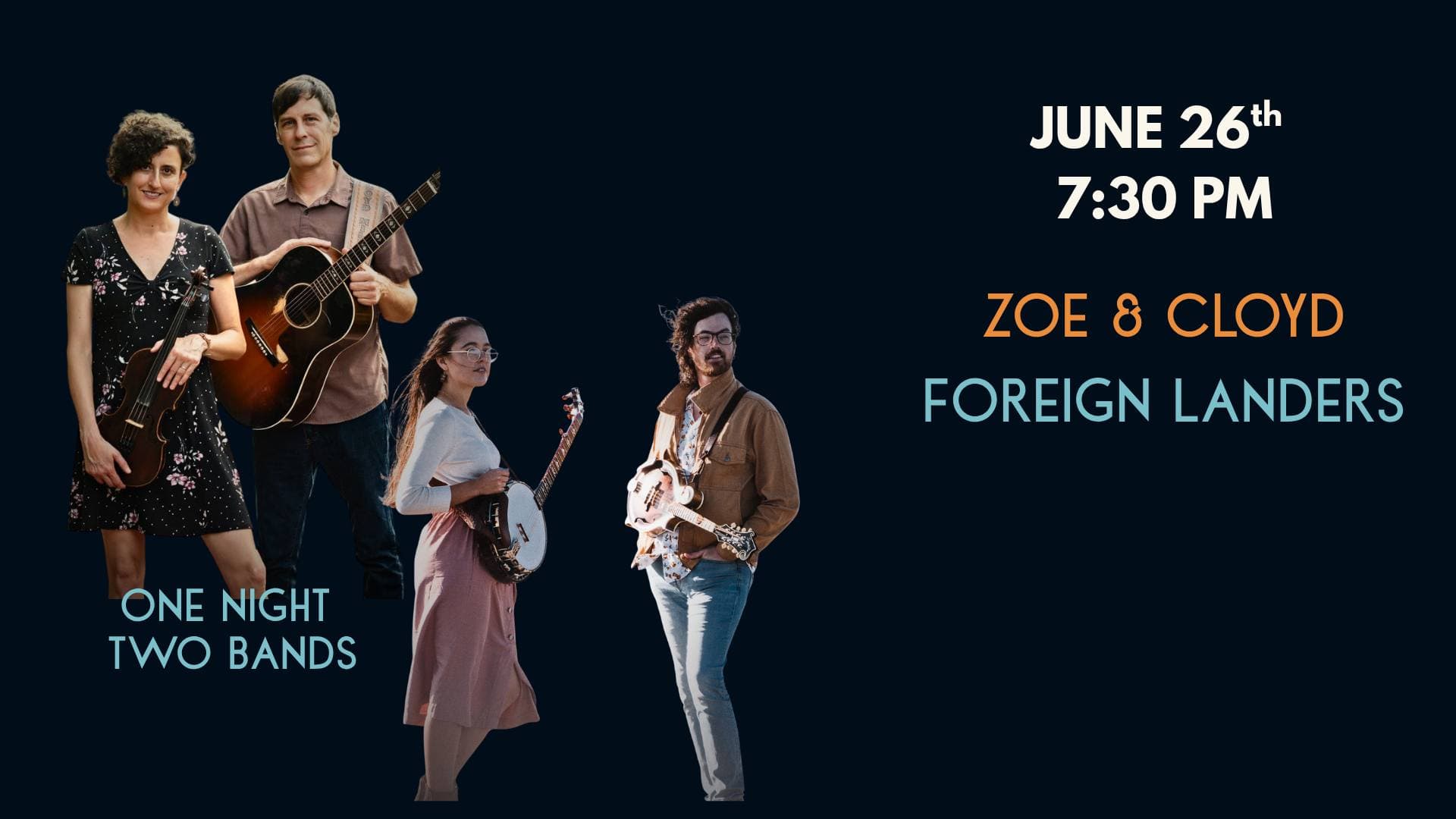 Zoe & Cloyd AND The Foreign Landers with special guest Kevin Kehrberg