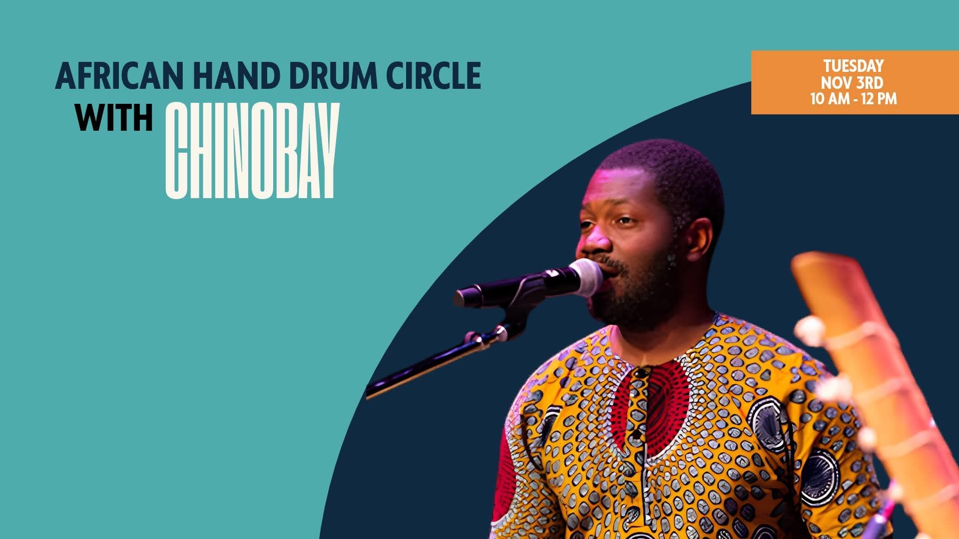 African Hand Drum Circle with Chinobay | Free Community Event! 🪘