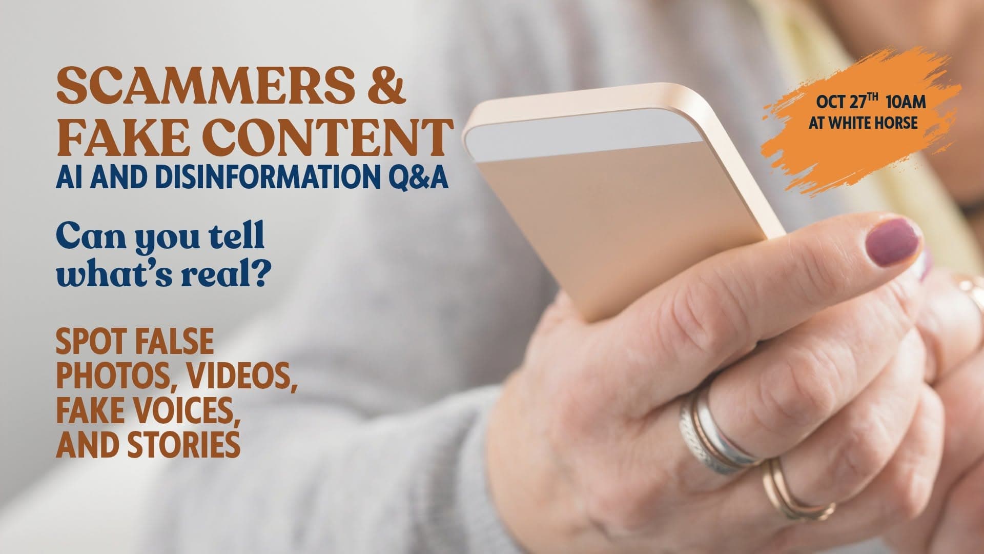 AI and Disinformation Q&A presented by Senior Planet | FREE Educational Session!