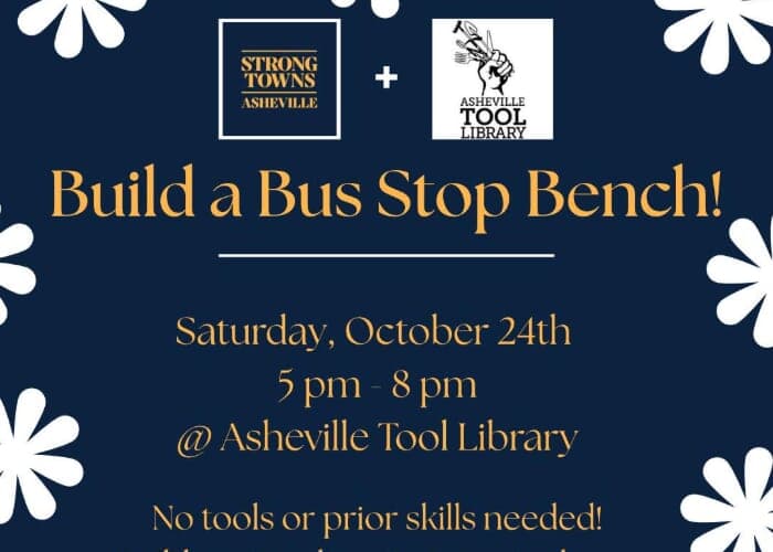 Bench Hand Asheville Bus Stop Bench Building Event | AVL GO